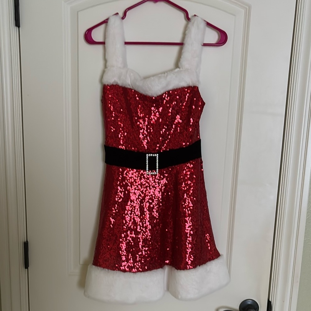 Sparkly Red Santa Dress